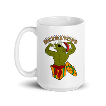 Load image into Gallery viewer, Biceratops Christmas Mug Workout Apparel Funny Merchandise