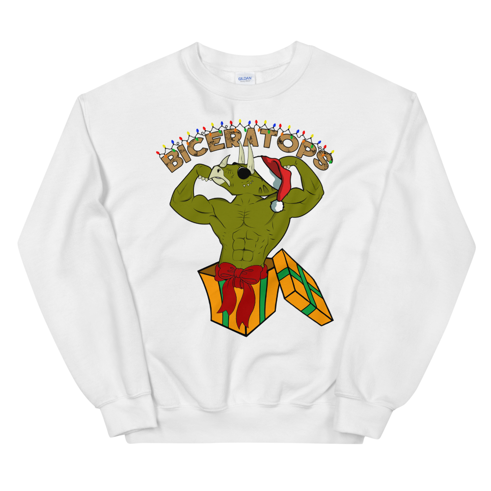 Biceratops Special Ugly Christmas Sweater Workout Apparel Funny Merchandise