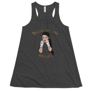 Women's Belle of the Brawl Tank Workout Apparel Funny Merchandise