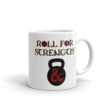 Load image into Gallery viewer, Roll For Strength - Kettlebell Mug Workout Apparel Funny Merchandise