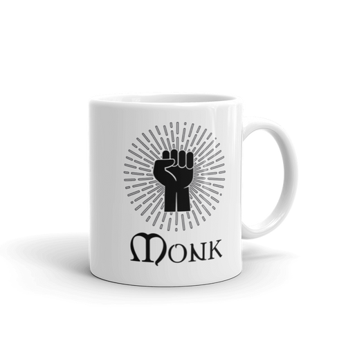 Monk D&D Mug Workout Apparel Funny Merchandise