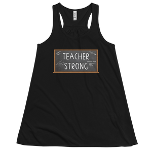 Women's Teacher Strong Tank Workout Apparel Funny Merchandise