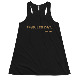 Women's F*#k Leg Day Tank Workout Apparel Funny Merchandise