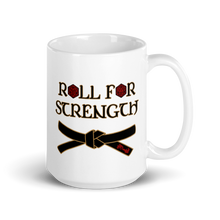 Load image into Gallery viewer, Roll For Strength - Belt Mug Workout Apparel Funny Merchandise