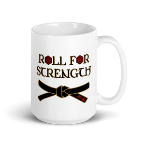 Roll For Strength - Belt Mug Workout Apparel Funny Merchandise