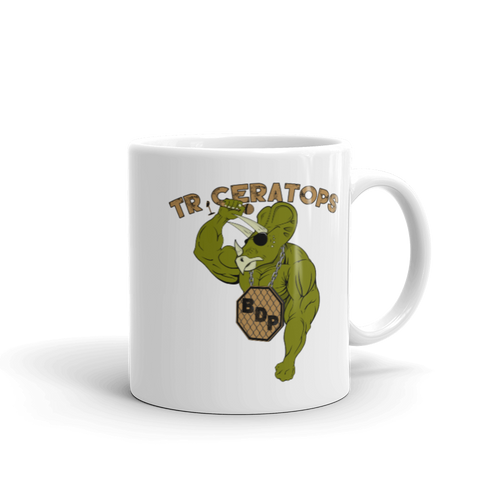 Triceratops Mug Workout Apparel Funny Merchandise