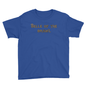 Youth Belle of the Brawl Saying T-Shirt Workout Apparel Funny Merchandise