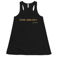 Load image into Gallery viewer, Women&#39;s Fuck Arm Day Tank Workout Apparel Funny Merchandise