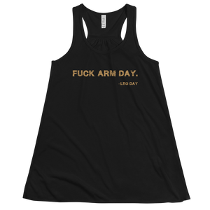 Women's Fuck Arm Day Tank Workout Apparel Funny Merchandise