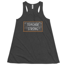 Load image into Gallery viewer, Women&#39;s Teacher Strong Tank Workout Apparel Funny Merchandise