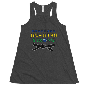 Women's BJJ Strong Tank Workout Apparel Funny Merchandise