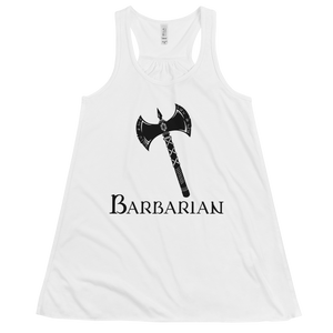 Women's Barbarian D&D Tank Workout Apparel Funny Merchandise