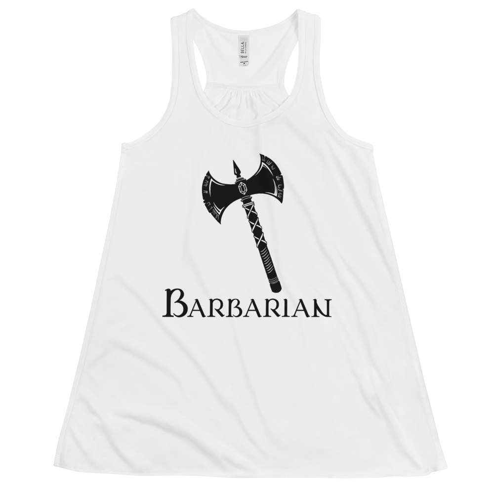 Women's Barbarian D&D Tank Workout Apparel Funny Merchandise