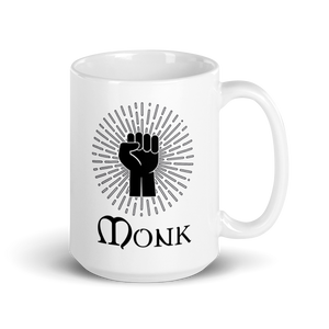 Monk D&D Mug Workout Apparel Funny Merchandise