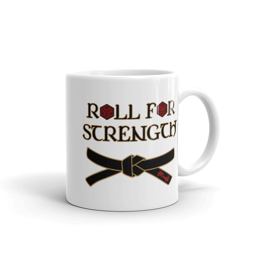 Roll For Strength - Belt Mug Workout Apparel Funny Merchandise