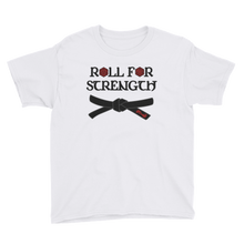 Load image into Gallery viewer, Youth Roll For Strength - Belt T-Shirt Workout Apparel Funny Merchandise