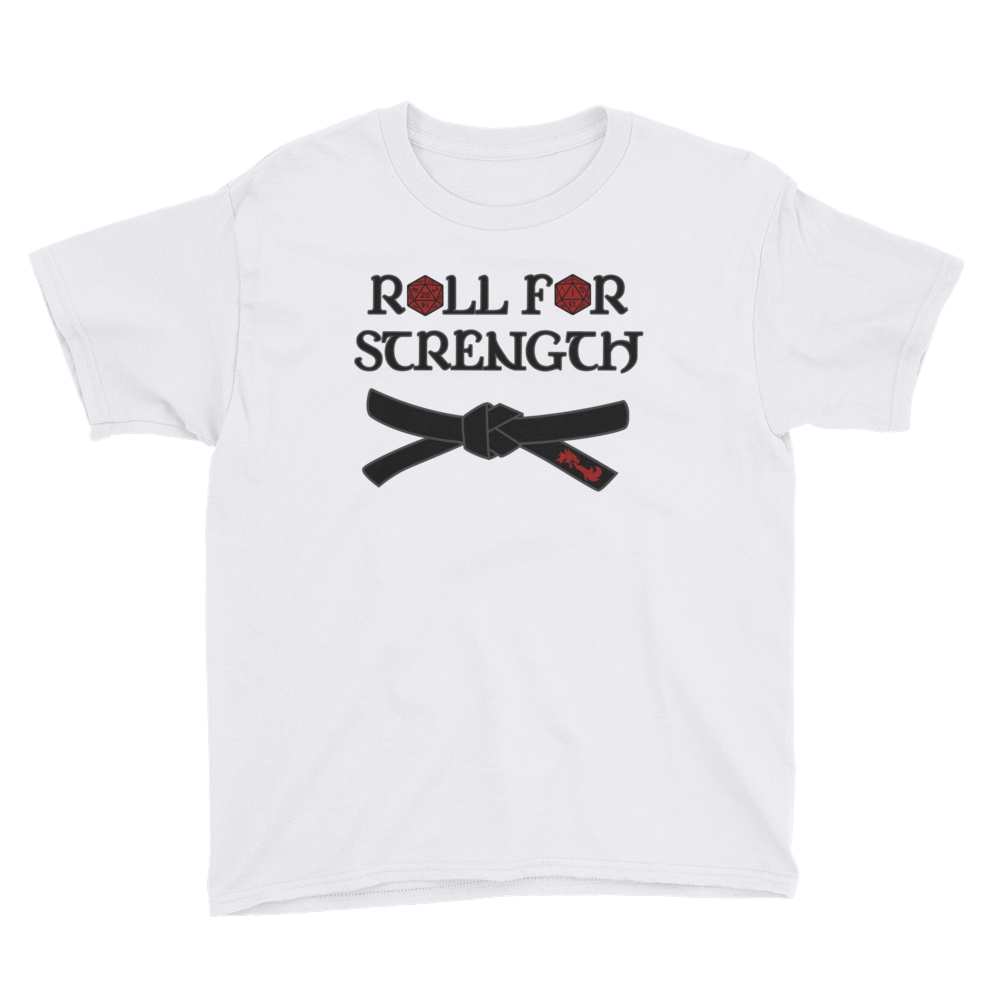 Youth Roll For Strength - Belt T-Shirt Workout Apparel Funny Merchandise