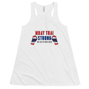 Women's Muay Thai Strong Tank Workout Apparel Funny Merchandise