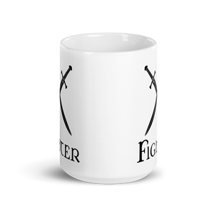 Fighter D&D Mug Workout Apparel Funny Merchandise