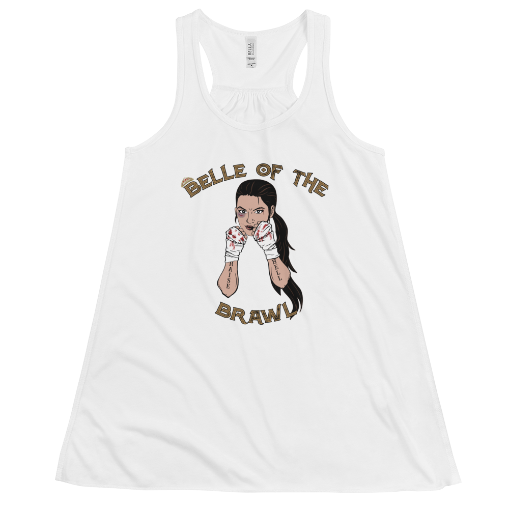 Women's Belle of the Brawl Tank Workout Apparel Funny Merchandise