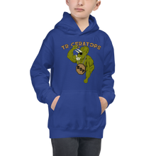 Load image into Gallery viewer, Youth Triceratops Hoodie Workout Apparel Funny Merchandise