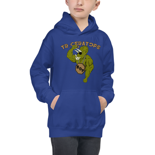 Youth Triceratops Hoodie Workout Apparel Funny Merchandise