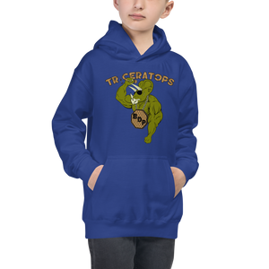 Youth Triceratops Hoodie Workout Apparel Funny Merchandise