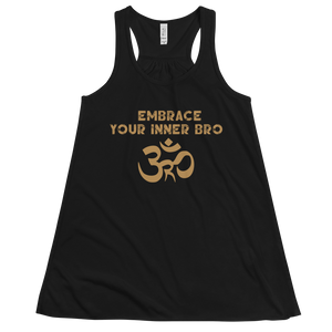 Women's Embrace Your Inner Bro Tank Workout Apparel Funny Merchandise