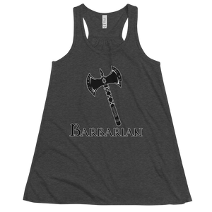 Women's Barbarian D&D Tank Workout Apparel Funny Merchandise