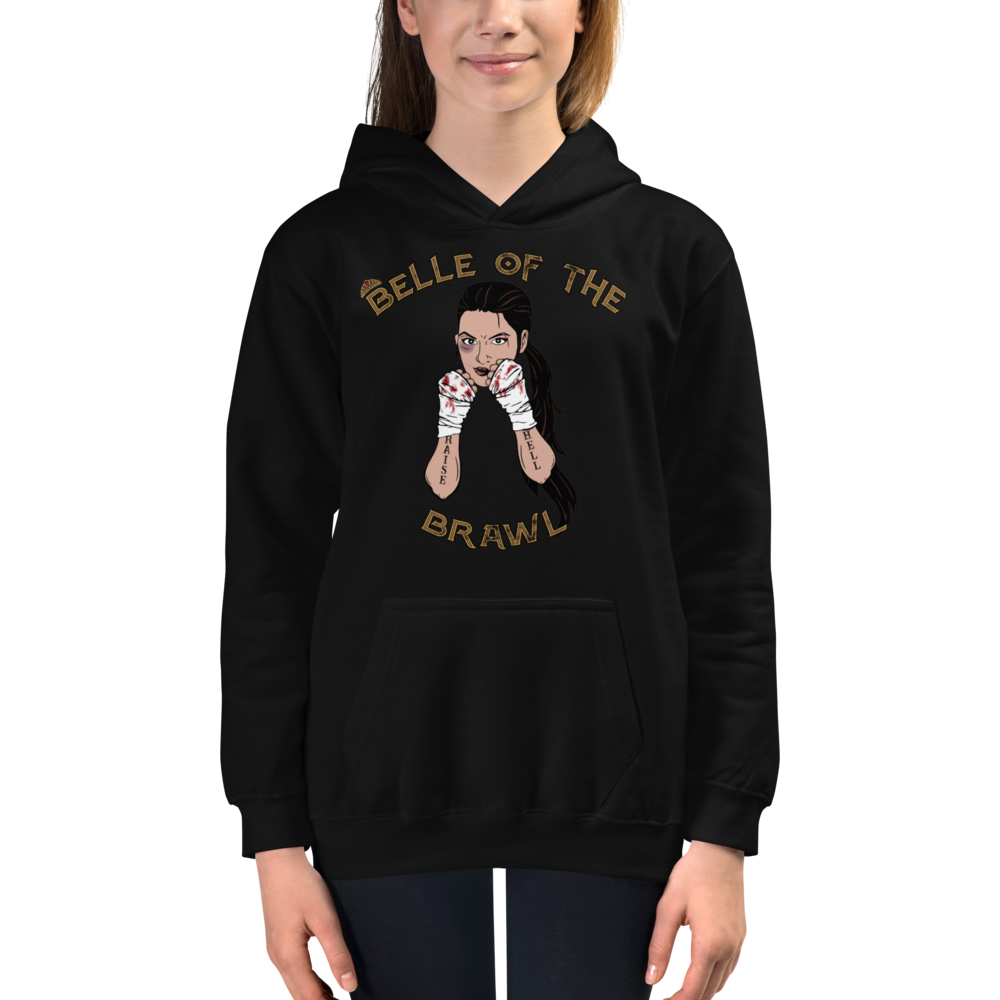 Youth Belle of the Brawl Hoodie Workout Apparel Funny Merchandise