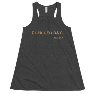 Women's F*#k Leg Day Tank Workout Apparel Funny Merchandise