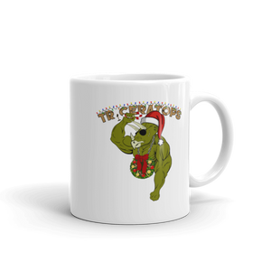 Triceratops Christmas Mug Workout Apparel Funny Merchandise