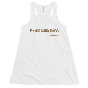 Women's F*#k Leg Day Tank Workout Apparel Funny Merchandise