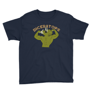 Youth Biceratops T-Shirt Workout Apparel Funny Merchandise