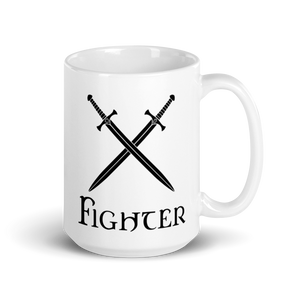 Fighter D&D Mug Workout Apparel Funny Merchandise