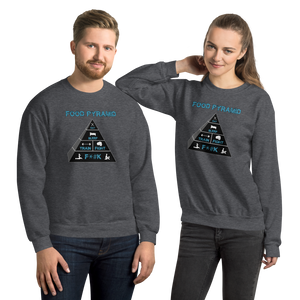 Food Pyramid - SFW - Unisex Sweatshirt Workout Apparel Funny Merchandise