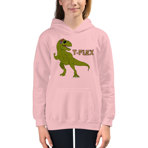 Youth T-Flex Hoodie Workout Apparel Funny Merchandise