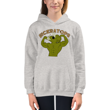 Load image into Gallery viewer, Youth Biceratops Hoodie Workout Apparel Funny Merchandise