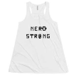 Women's Nerd Strong Tank Workout Apparel Funny Merchandise