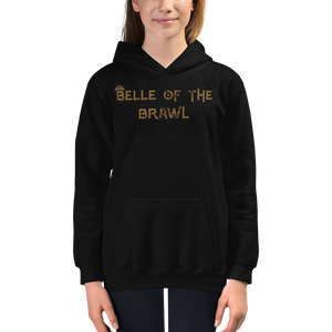 Youth Belle of the Brawl Saying Hoodie Workout Apparel Funny Merchandise
