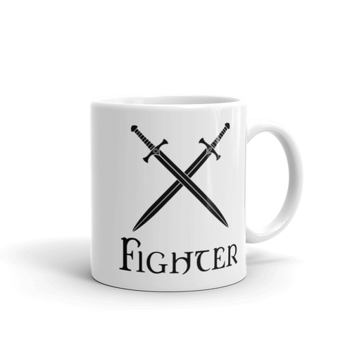 Fighter D&D Mug Workout Apparel Funny Merchandise