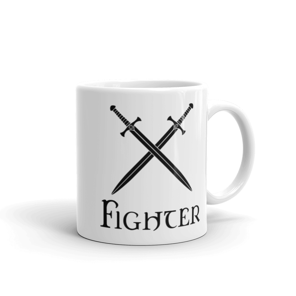 Fighter D&D Mug Workout Apparel Funny Merchandise