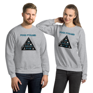 Food Pyramid - SFW - Unisex Sweatshirt Workout Apparel Funny Merchandise