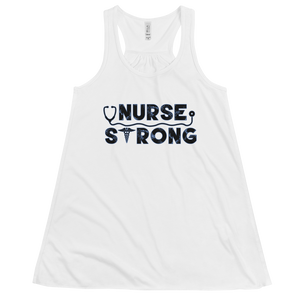 Women's Nurse Strong Tank Workout Apparel Funny Merchandise