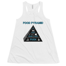 Load image into Gallery viewer, Women&#39;s Food Pyramid Tank Workout Apparel Funny Merchandise