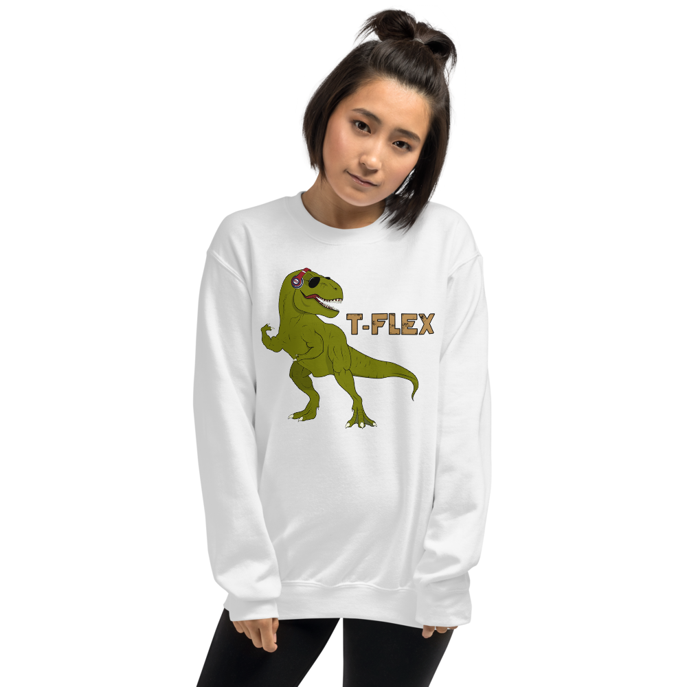 T-Flex Unisex Sweatshirt Workout Apparel Funny Merchandise