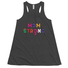 Load image into Gallery viewer, Women&#39;s Mom Strong Tank Workout Apparel Funny Merchandise