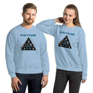 Food Pyramid - SFW - Unisex Sweatshirt Workout Apparel Funny Merchandise