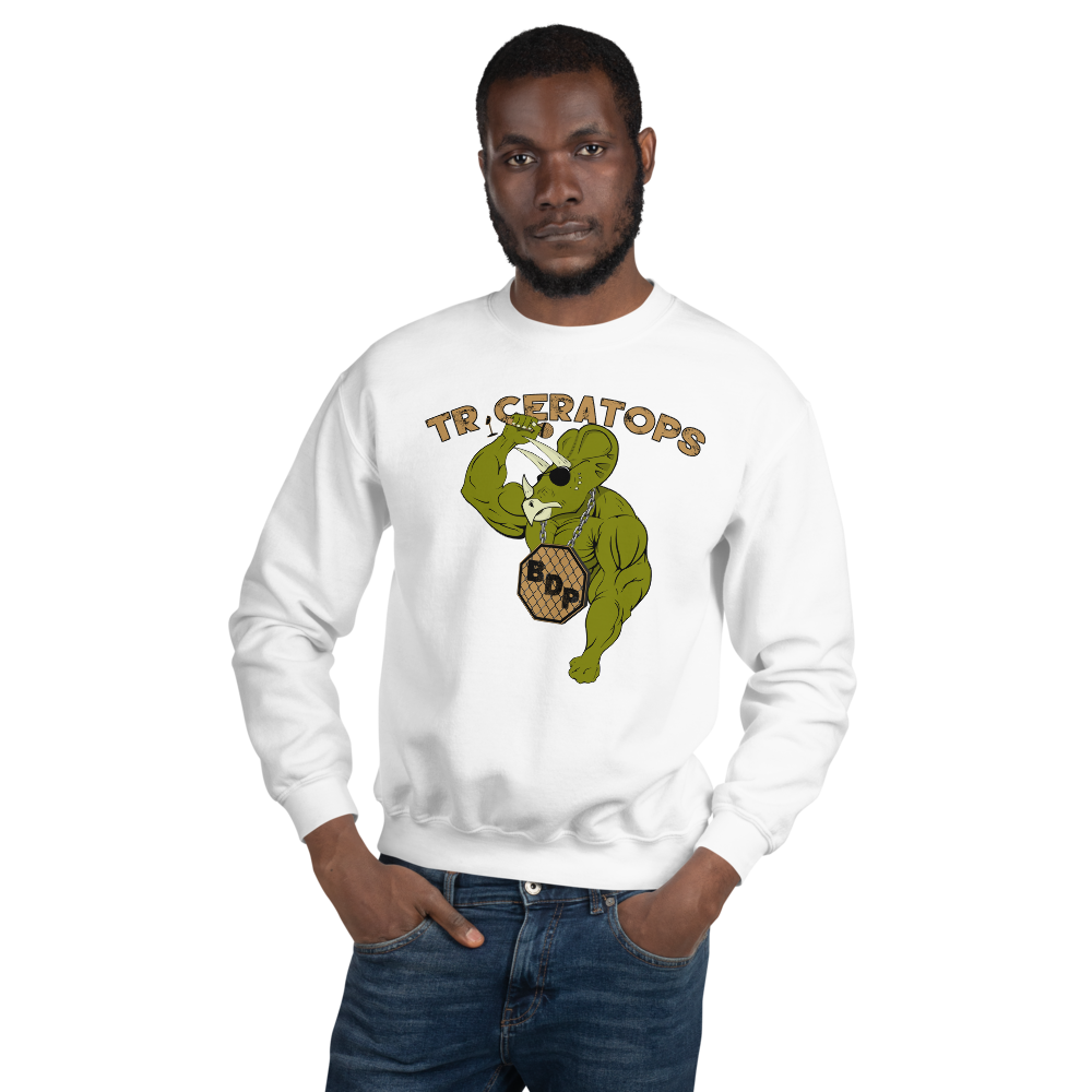 Triceratops Unisex Sweatshirt Workout Apparel Funny Merchandise