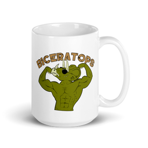 Biceratops Mug Workout Apparel Funny Merchandise